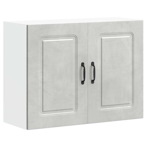 VidaXL vidaXL Kitchen Wall Cabinet Kalmar Concrete Grey Engineered Wood