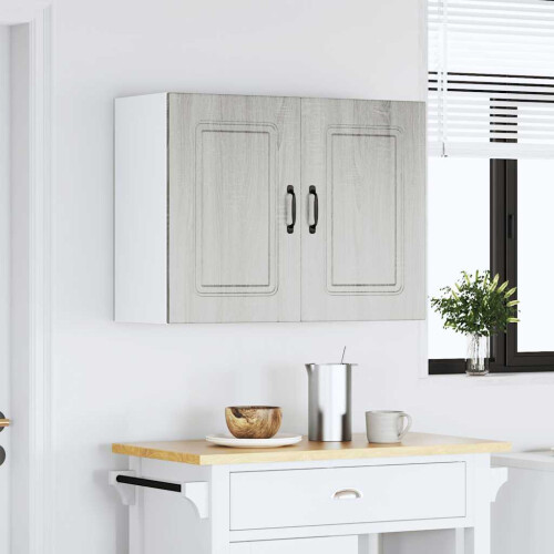 VidaXL vidaXL Kitchen Wall Cabinet Kalmar Grey Sonoma Engineered Wood 2