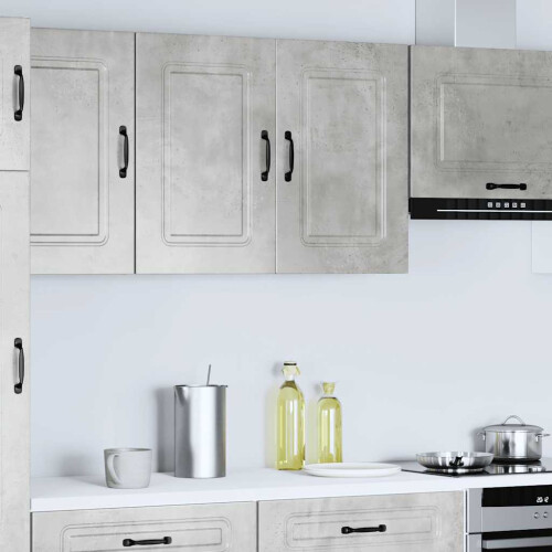 VidaXL vidaXL Kitchen Wall Cabinet Kalmar Concrete Grey Engineered Wood 1