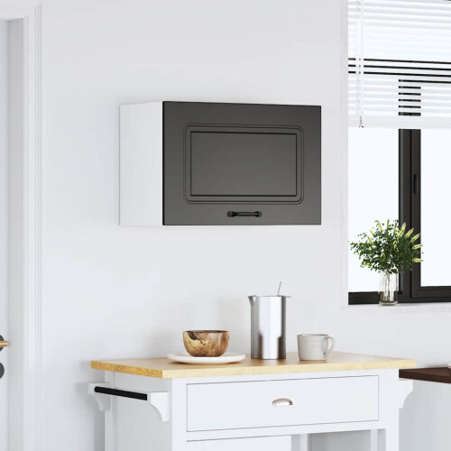VidaXL vidaXL Kitchen Wall Cabinet Kalmar Black Engineered Wood kitchen wall unit 2