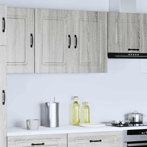 VidaXL vidaXL Kitchen Wall Cabinet Kalmar Grey Sonoma Engineered Wood 1