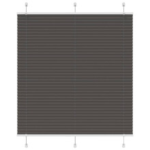 vidaXL Plissee Schwarz 115x100 cm Stoffbreite 114,4 cm Polyester