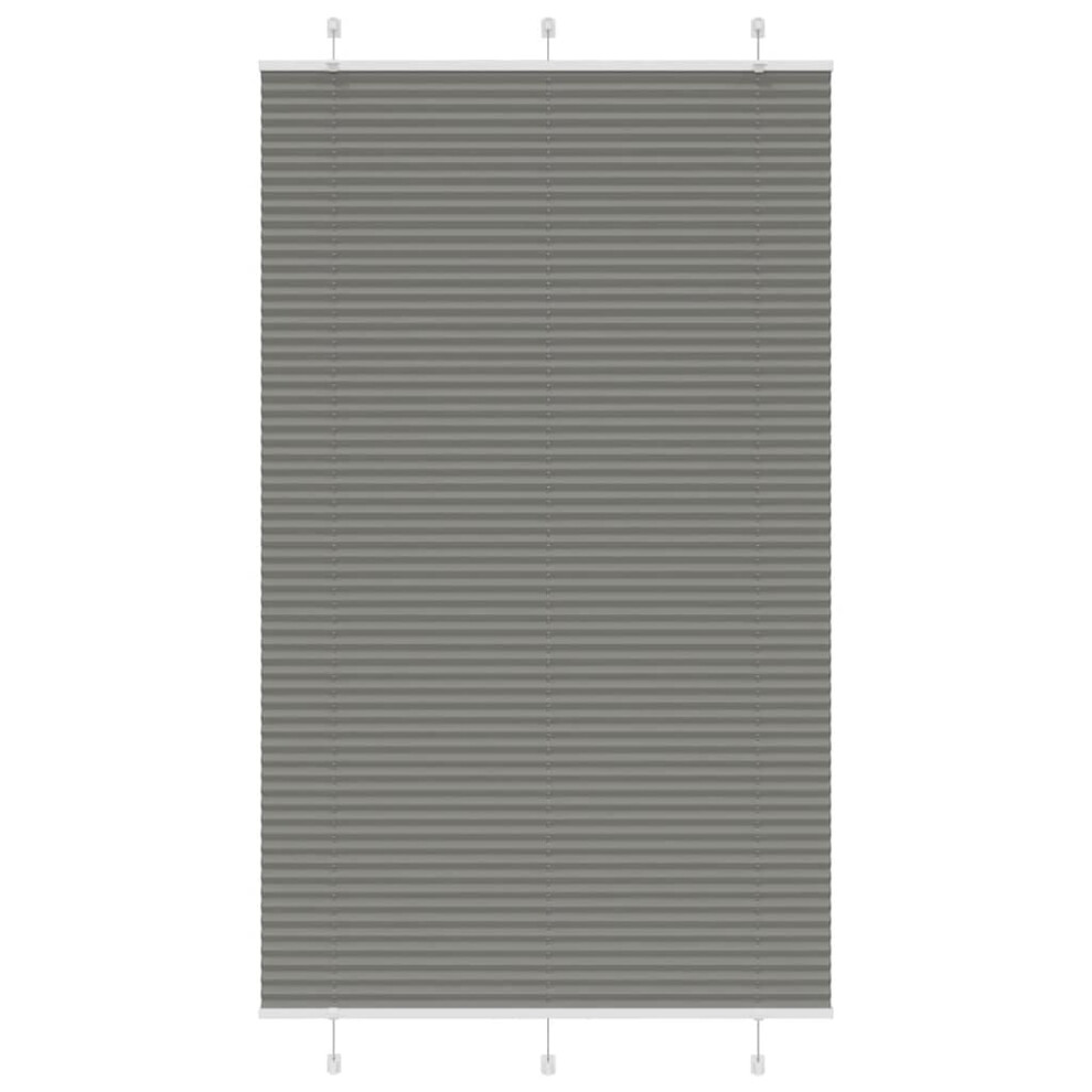 Vidaxl (Anthracite, 120 X 200 Cm) Pleated Blind Petrol Fabric Polyester