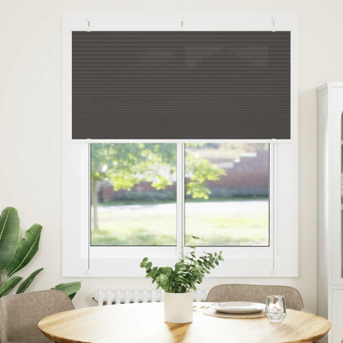 VidaXL vidaXL Plissee Schwarz 115x100 cm Stoffbreite 114,4 cm Polyester 1