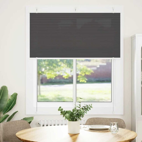 VidaXL vidaXL Plissee Schwarz 120x150 cm Stoffbreite 119,4 cm Polyester 1
