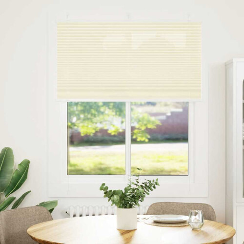 VidaXL vidaXL Plissee Creme 110x150 cm Stoffbreite 109,4 cm Polyester 1
