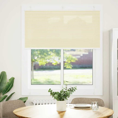 VidaXL vidaXL Plissee Creme 115x150 cm Stoffbreite 114,4 cm Polyester 1
