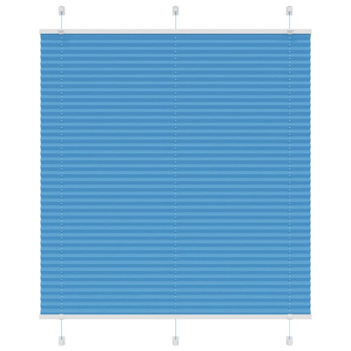 VidaXL vidaXL Plissee Blau 115x150 cm Stoffbreite 114,4 cm Polyester