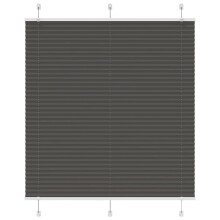 vidaXL Plissee Schwarz 120x150 cm Stoffbreite 119,4 cm Polyester