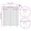 VidaXL vidaXL Plissee Creme 110x150 cm Stoffbreite 109,4 cm Polyester 4