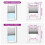 VidaXL vidaXL Plissee Rosa 110x100 cm Stoffbreite 109,4 cm Polyester 6