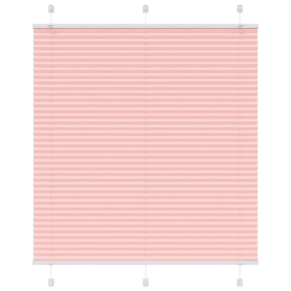 Vidaxl (Pink, 120 X 150 Cm) Pleated Blind Petrol Fabric Polyester