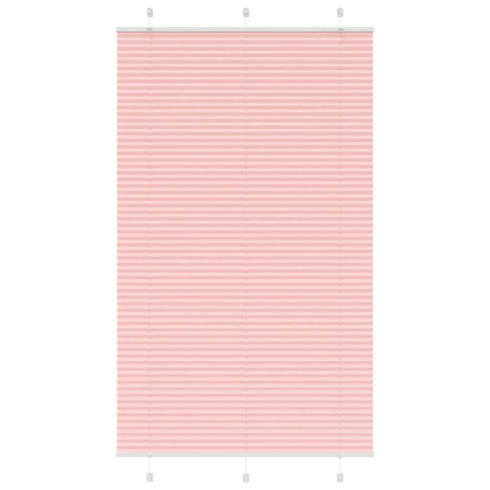 Vidaxl (Pink, 120 X 200 Cm) Pleated Blind Petrol Fabric Polyester