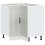VidaXL vidaXL Kitchen Corner Base Cabinet Kalmar Concrete Grey Engineered Wood 2