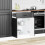 VidaXL vidaXL Kitchen Base Cabinet Lucca Black Engineered Wood sink base cabinet 3