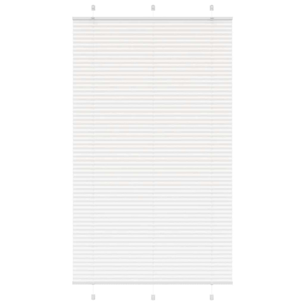 Vidaxl (White, 120 X 200 Cm) Pleated Blind Petrol Fabric Polyester