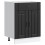 VidaXL vidaXL Kitchen Base Cabinet Lucca Black Engineered Wood sink base cabinet 2