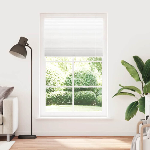 VidaXL vidaXL Plissee Weiß 115x200 cm Stoffbreite 114,4 cm Polyester 1