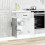 VidaXL vidaXL Kitchen Base Cabinet Lucca Concrete Grey Engineered Wood 3