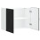 VidaXL vidaXL Kitchen Wall Cabinet Lucca Black Engineered Wood kitchen wall unit 5