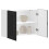 VidaXL vidaXL Kitchen Wall Cabinet Lucca Black Engineered Wood kitchen wall unit 8