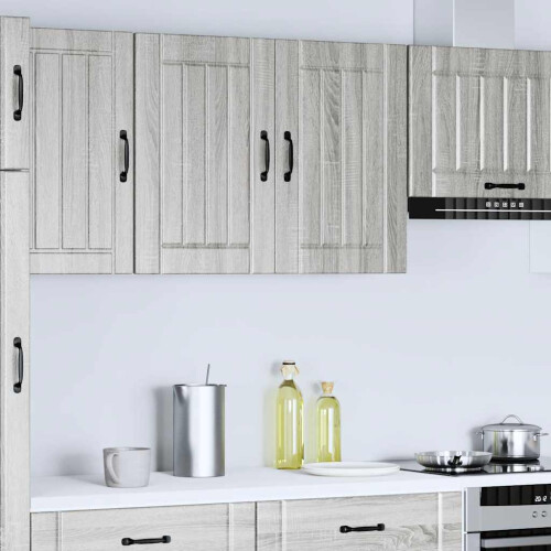 VidaXL vidaXL Kitchen Wall Cabinet Lucca Grey Sonoma Engineered Wood 2