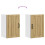 VidaXL vidaXL Kitchen Wall Cabinet Lucca Artisan Oak Engineered Wood 9