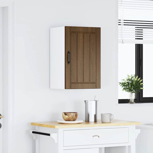 VidaXL vidaXL Kitchen Wall Cabinet Lucca Brown Oak Engineered Wood kitchen wall unit 2