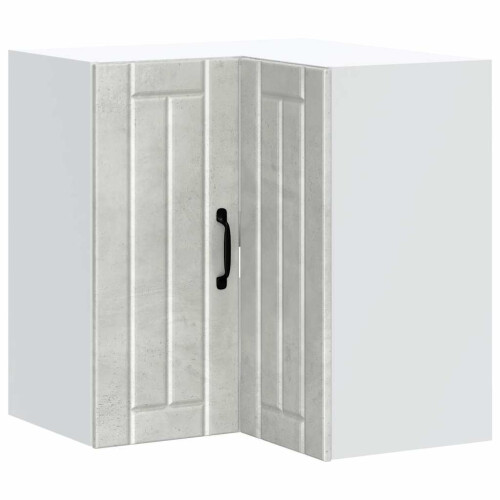 VidaXL vidaXL Kitchen Wall Corner Cabinet Lucca Concrete Grey Engineered Wood