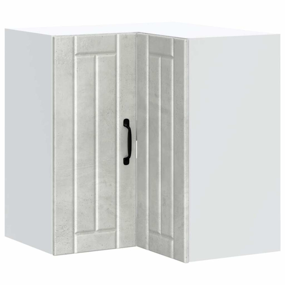 Vidaxl Kitchen Wall Corner Cabinet Lucca Concrete Engineered Wood Grey