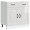 VidaXL vidaXL Kitchen Base Cabinet Kalmar High Gloss White Engineered Wood 2