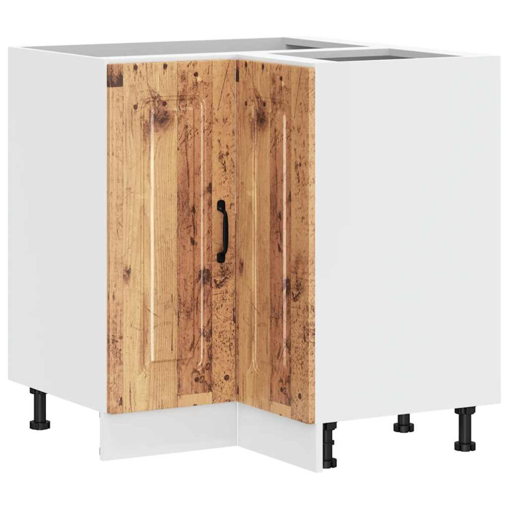 Vidaxl Kitchen Corner Base Cabinet Kalmar Old Wood Engineered Wood