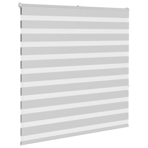 VidaXL vidaXL Zebra Blind Light Grey 145x150 cm Fabric Width 140.9 cm Polyester 2
