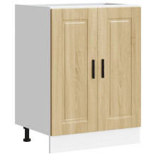 vidaXL Kitchen Base Cabinet Porto Sonoma Oak Engineered Wood sink base cabinet
