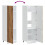 VidaXL vidaXL Kitchen Cupboard Lucca Old Wood Engineered Wood kitchen cabinet unit 7