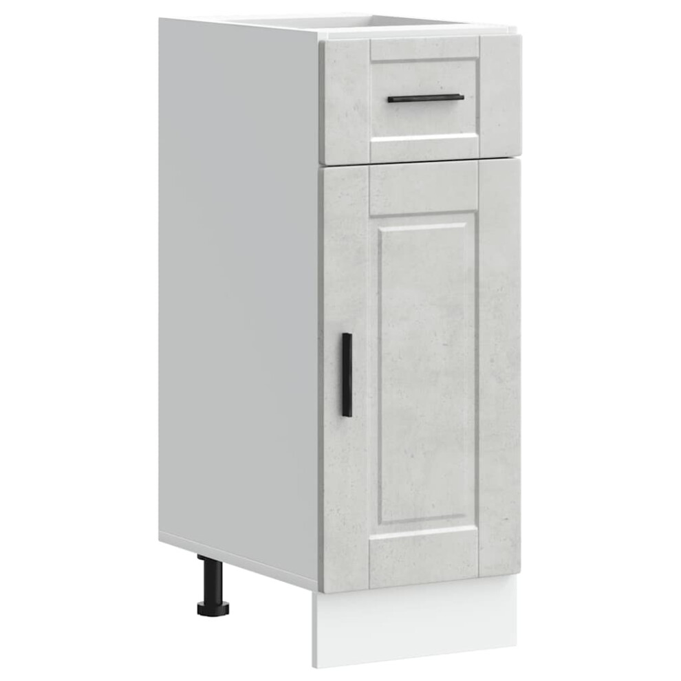 vidaXL Kitchen Base Cabinet Porto Concrete Grey Engineered Wood