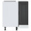 VidaXL vidaXL Kitchen Corner Base Cabinet Porto Black Engineered Wood 7