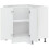 VidaXL vidaXL Kitchen Corner Base Cabinet Porto Concrete Grey Engineered Wood 6