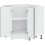 VidaXL vidaXL Kitchen Corner Base Cabinet Porto Black Engineered Wood 6