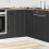 VidaXL vidaXL Kitchen Corner Base Cabinet Porto Black Engineered Wood 3