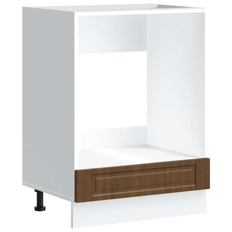 Vidaxl Oven Cabinet Porto Brown Oak Engineered Wood Oven Unit