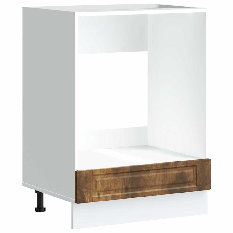 Vidaxl Oven Cabinetâ Porto Smoked Oak Engineered Wood Oven Unit