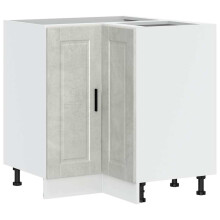 vidaXL Kitchen Corner Base Cabinet Porto Concrete Grey Engineered Wood