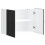 VidaXL vidaXL Kitchen Wall Cabinet Kalmar Black Engineered Wood kitchen wall unit 5