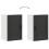VidaXL vidaXL Kitchen Wall Cabinet Porto Black Engineered Wood kitchen wall unit 9