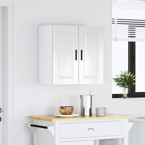 VidaXL vidaXL Kitchen Wall Cabinet Porto High Gloss White Engineered Wood 2