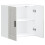 VidaXL vidaXL Kitchen Wall Cabinet Porto High Gloss White Engineered Wood 5