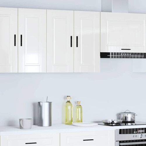 VidaXL vidaXL Kitchen Wall Cabinet Porto High Gloss White Engineered Wood 1