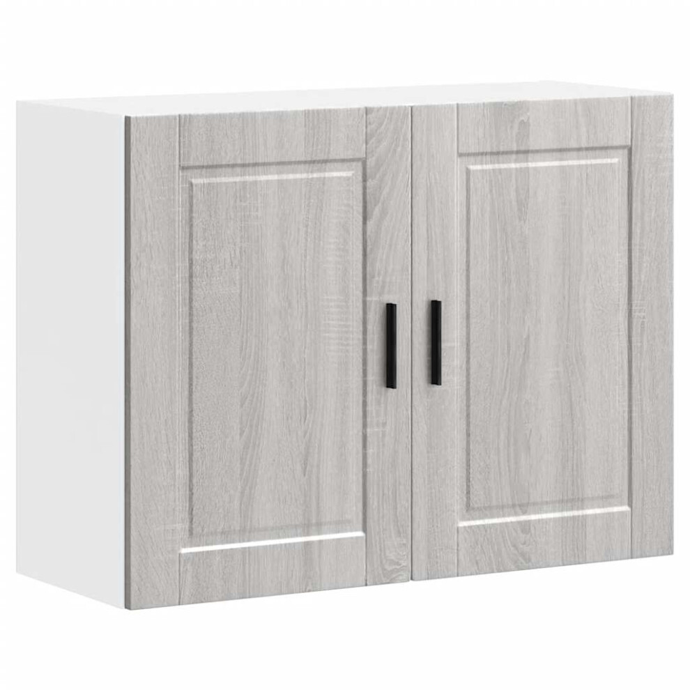 vidaXL Kitchen Wall Cabinet Porto Grey Sonoma Engineered Wood - Image 2