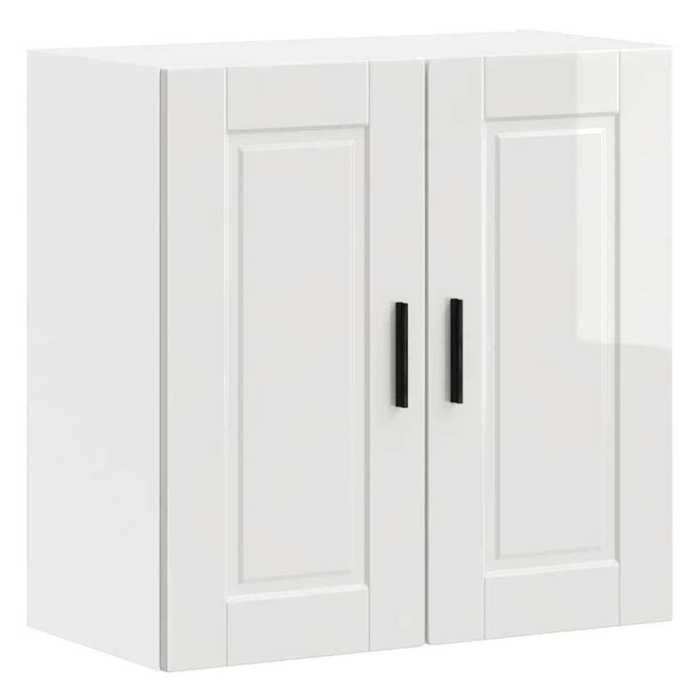 Vidaxl Kitchen Wall Cabinet Porto High Gloss Engineered Wood White